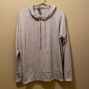 Women’s Skechers Athletic Pullover Hoodie, Stretch, Thin Striped, Size Small